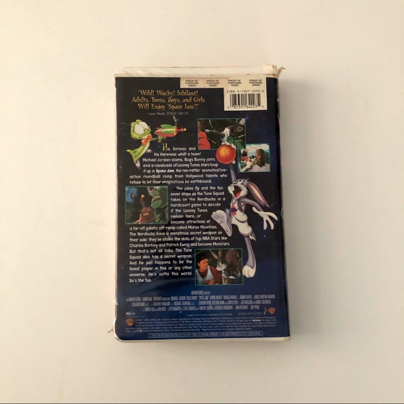 Space Jam Vhs Tape - Picture 2 of 4